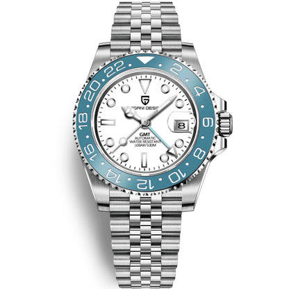 PAGANI DESIGN Mens GMT Mechanical Watch Luminous Calendar