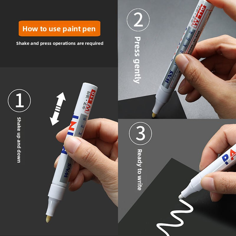 Paint pen white marker pen