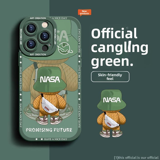 Painted Backpack Bear Mobile phone case