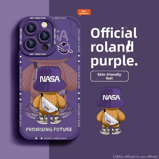 Painted Backpack Bear Mobile phone case