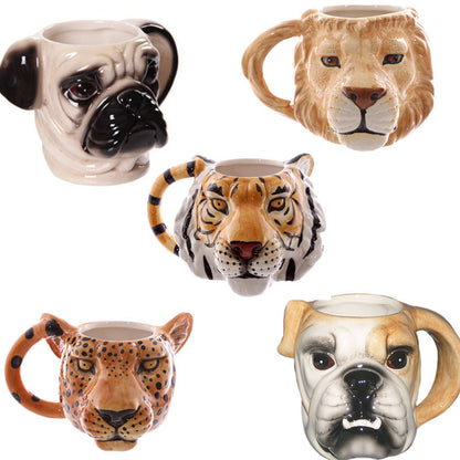 Painted ceramic water cup