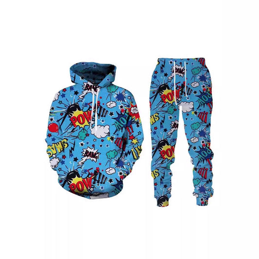 Painted Graffiti Hooded Sweater