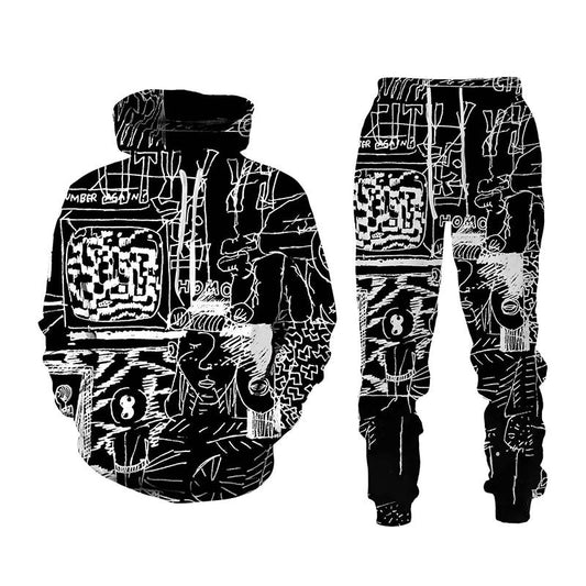 Painted Graffiti Hooded Sweater