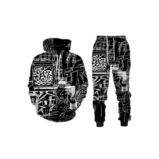 Painted Graffiti Hooded Sweater