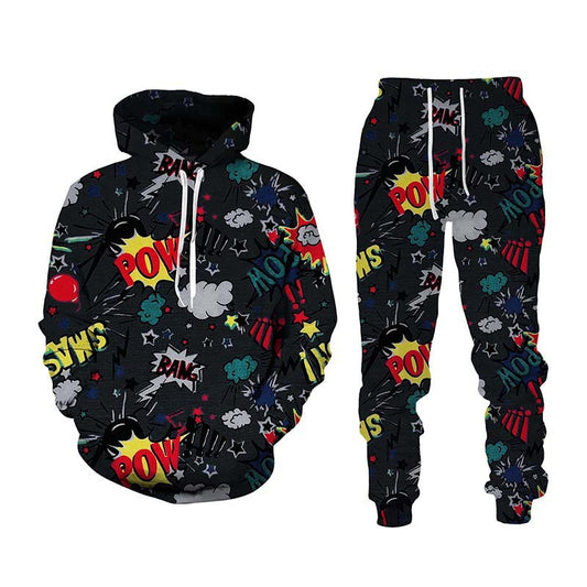 Painted Graffiti Hooded Sweater