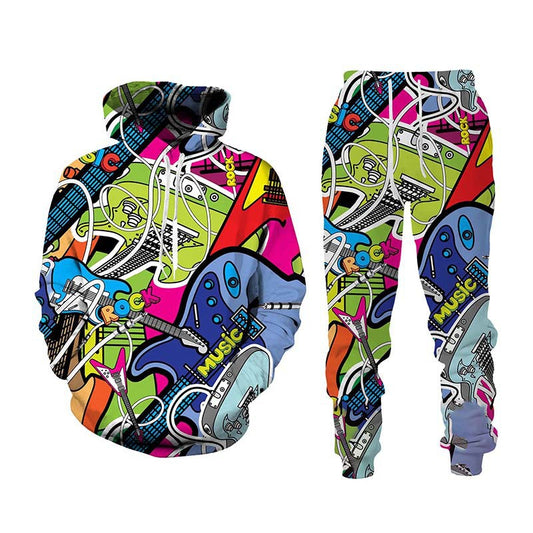 Painted Graffiti Hooded Sweater