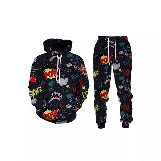 Painted Graffiti Hooded Sweater