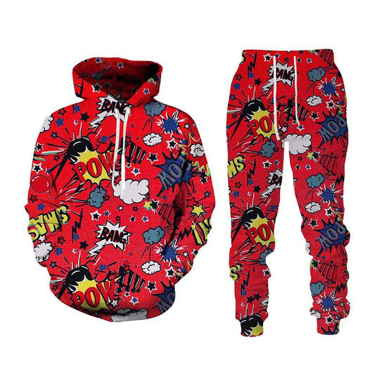 Painted Graffiti Hooded Sweater