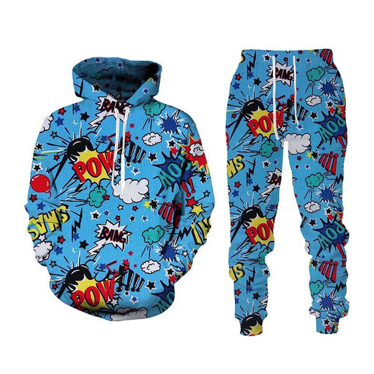 Painted Graffiti Hooded Sweater