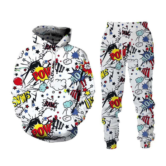 Painted Graffiti Hooded Sweater