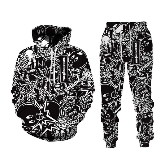 Painted Graffiti Hooded Sweater