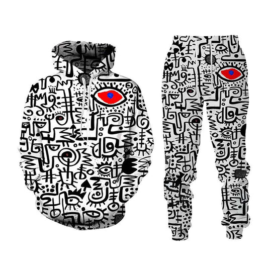 Painted Graffiti Hooded Sweater