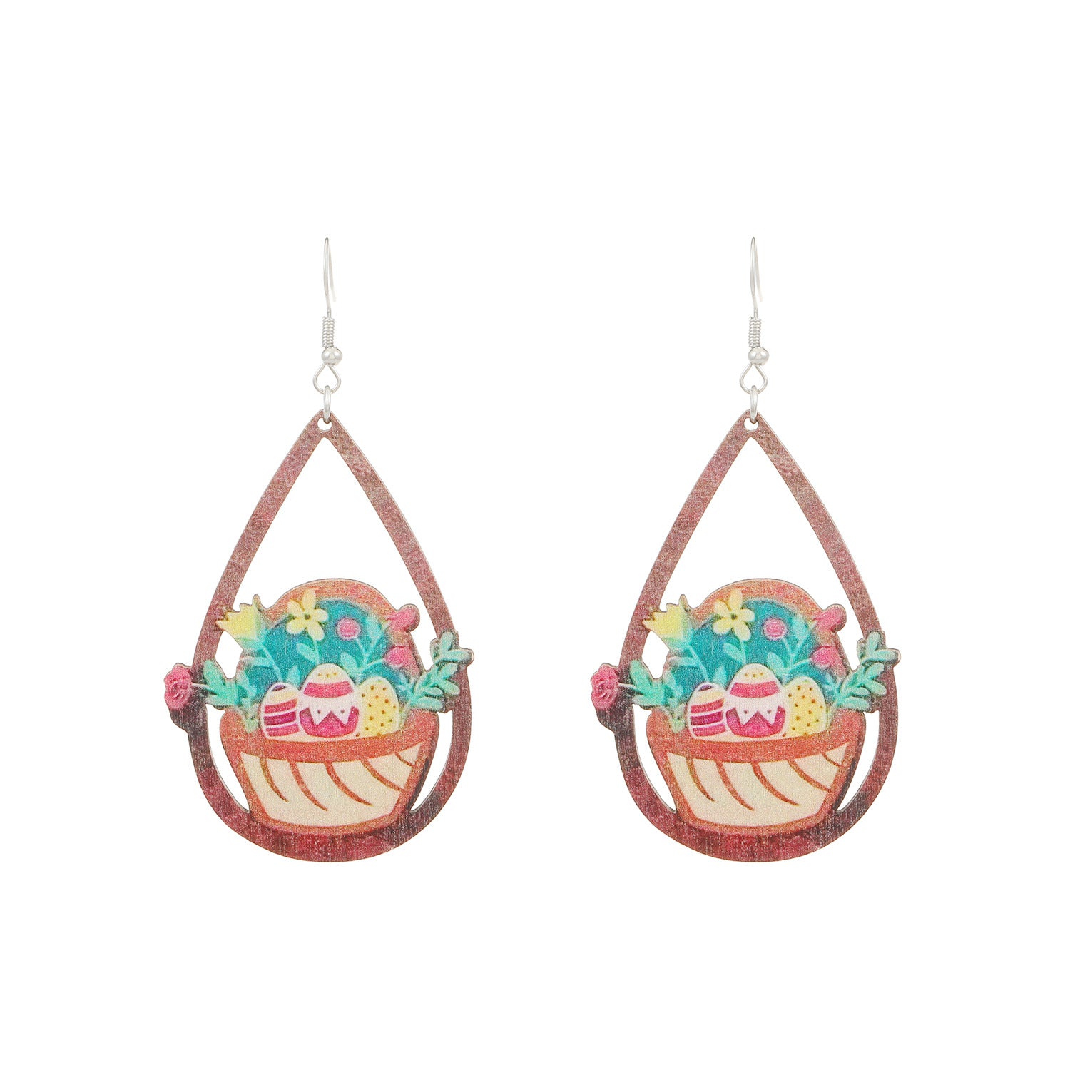 Painted Rabbit Drop Earrings