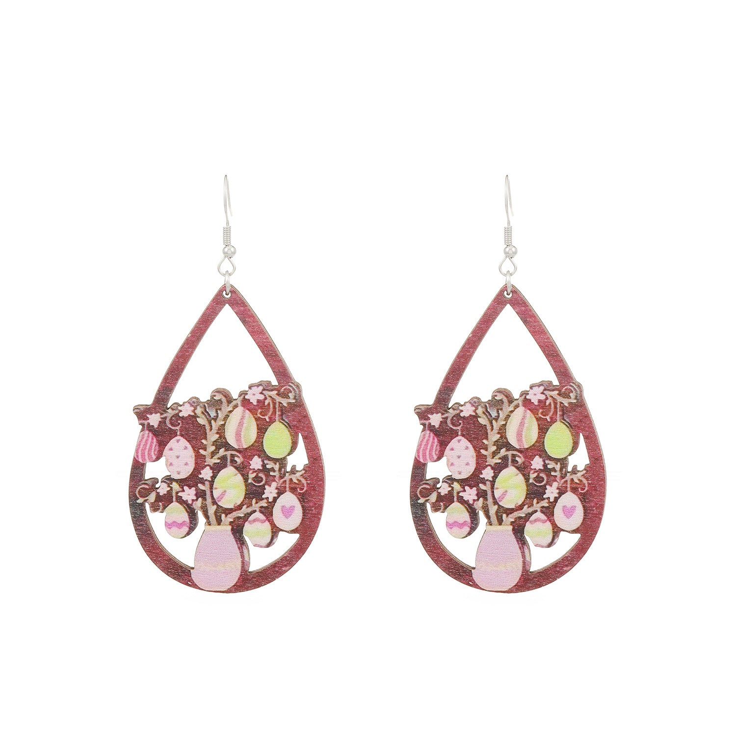 Painted Rabbit Drop Earrings