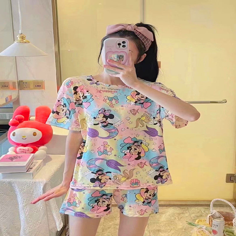 Pajama women summer short-sleeved