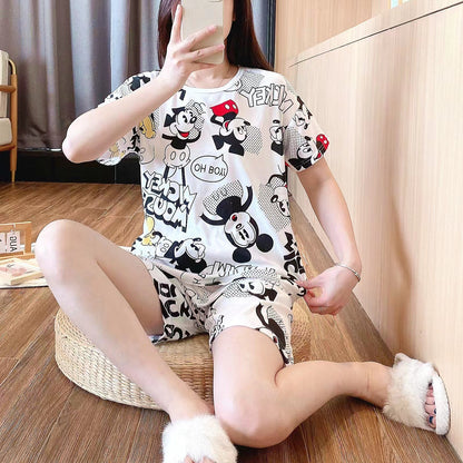 Pajama women summer short-sleeved