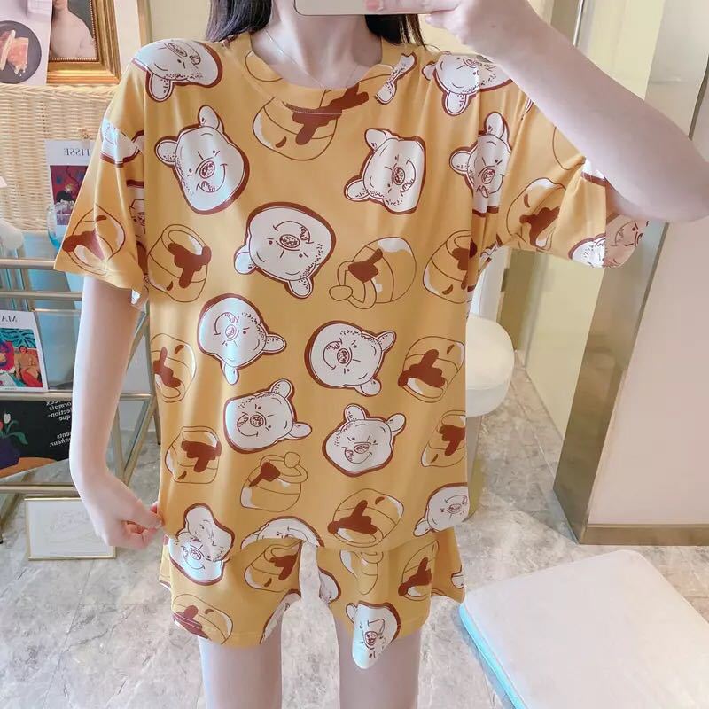 Pajama women summer short-sleeved