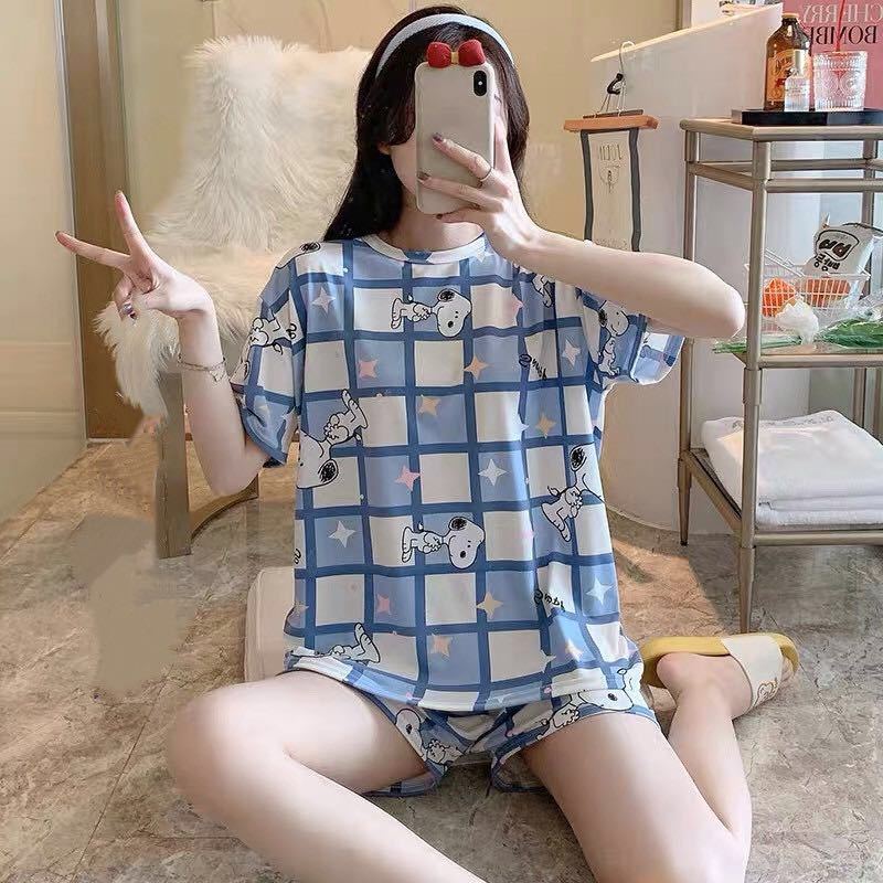 Pajama women summer short-sleeved