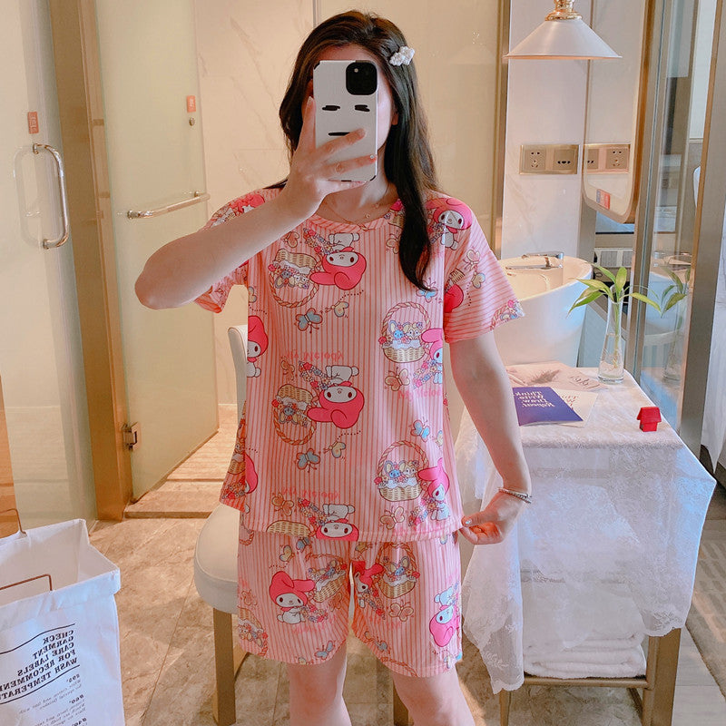 Pajama women summer short-sleeved