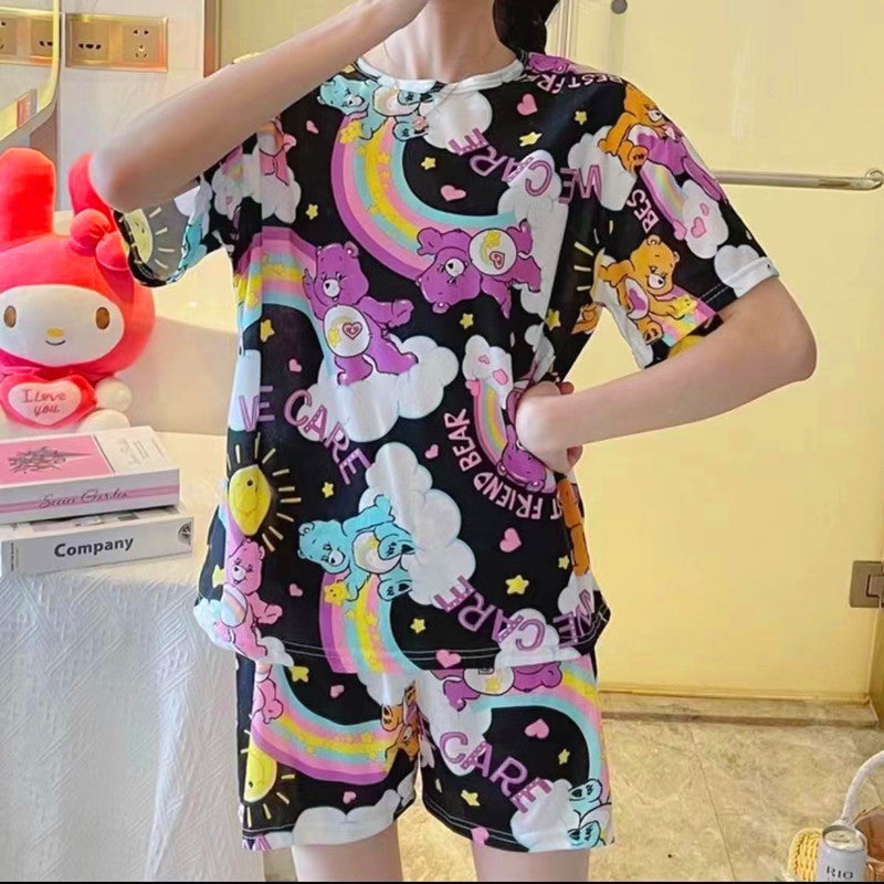Pajama women summer short-sleeved