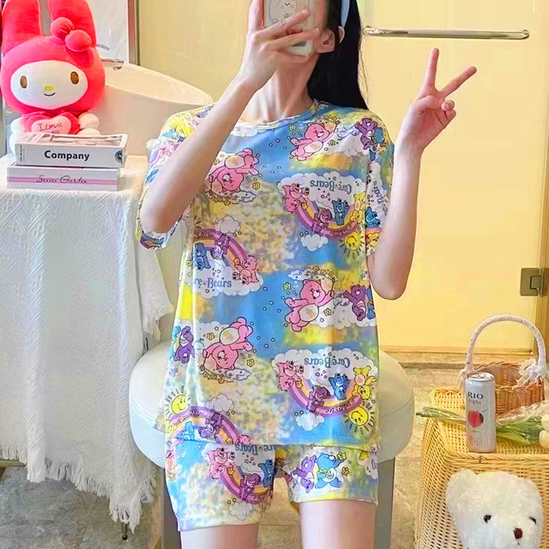 Pajama women summer short-sleeved
