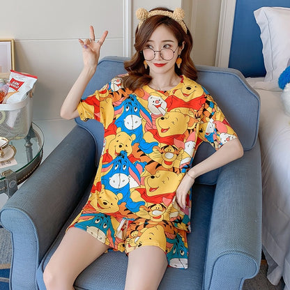 Pajama women summer short-sleeved