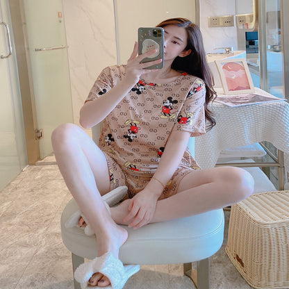 Pajama women summer short-sleeved