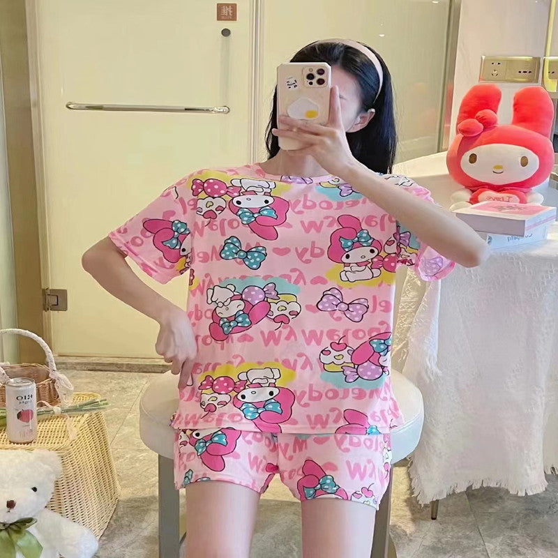 Pajama women summer short-sleeved