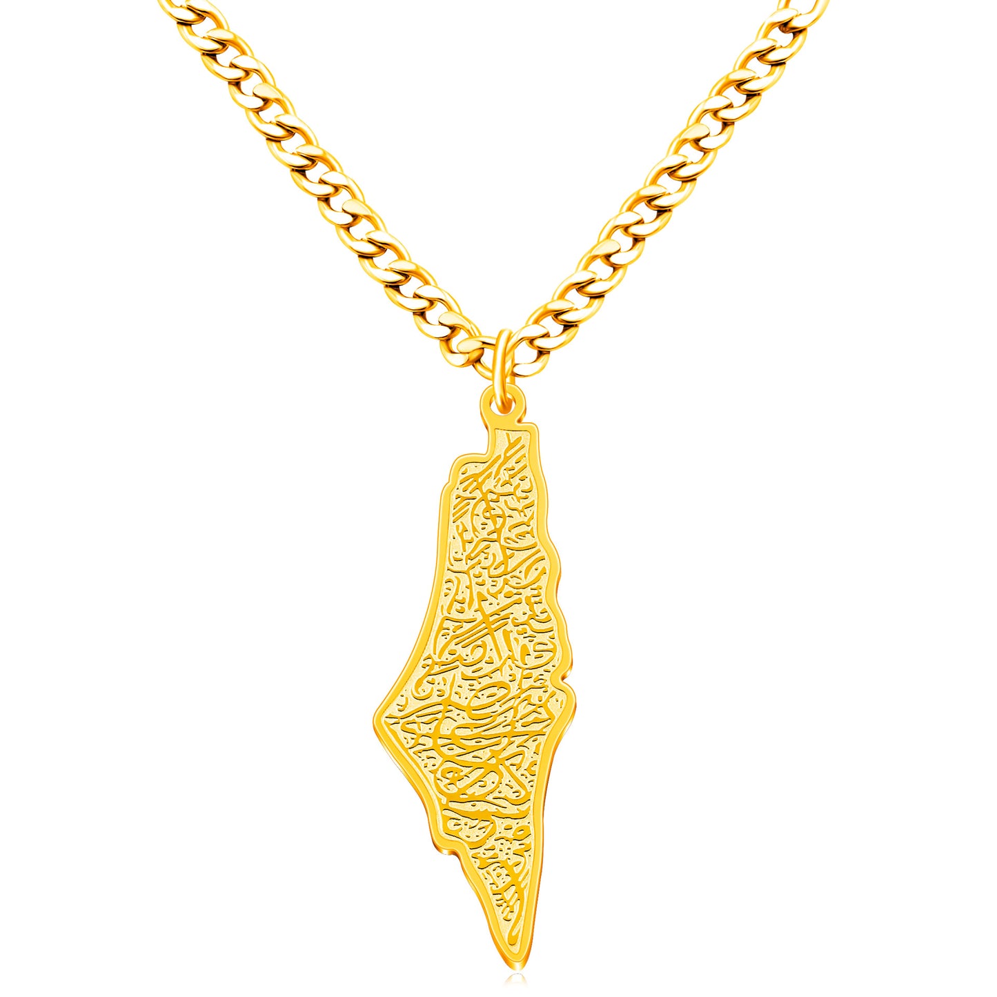 Palestine Flag Pendant Necklace