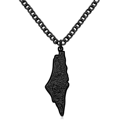 Palestine Flag Pendant Necklace