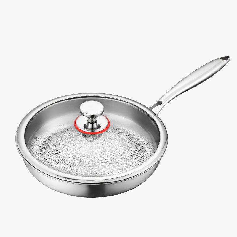 Pan for Home Use, Non-Coated Steak Titanium Frying Pan