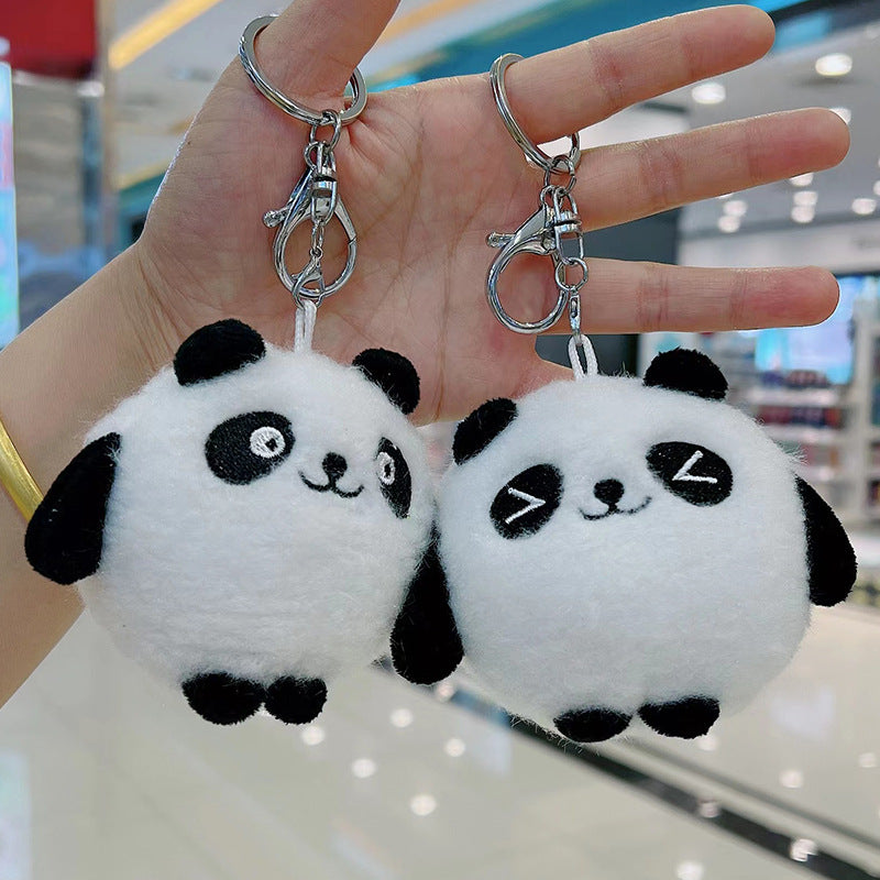 Panda doll keychain pendant