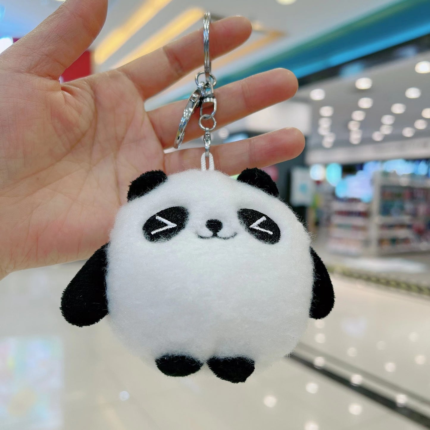 Panda doll keychain pendant