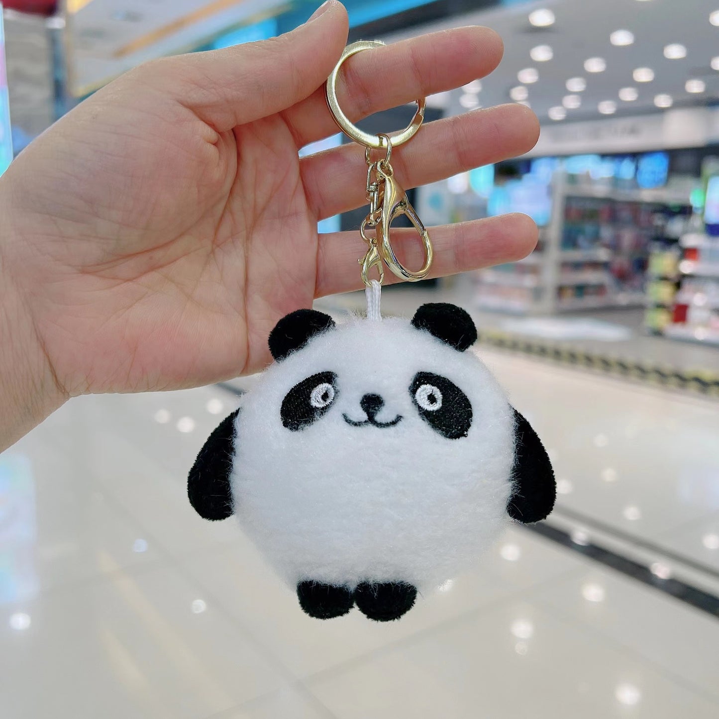 Panda doll keychain pendant