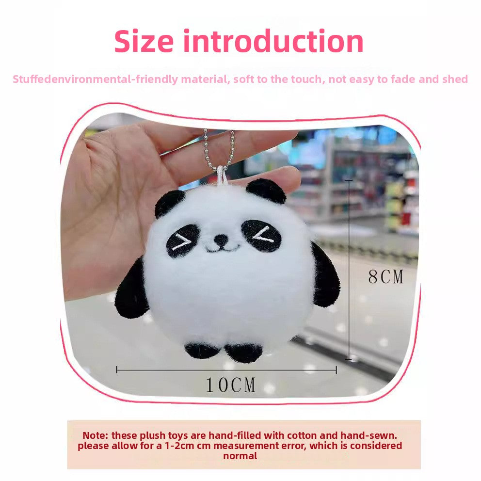 Panda doll keychain pendant
