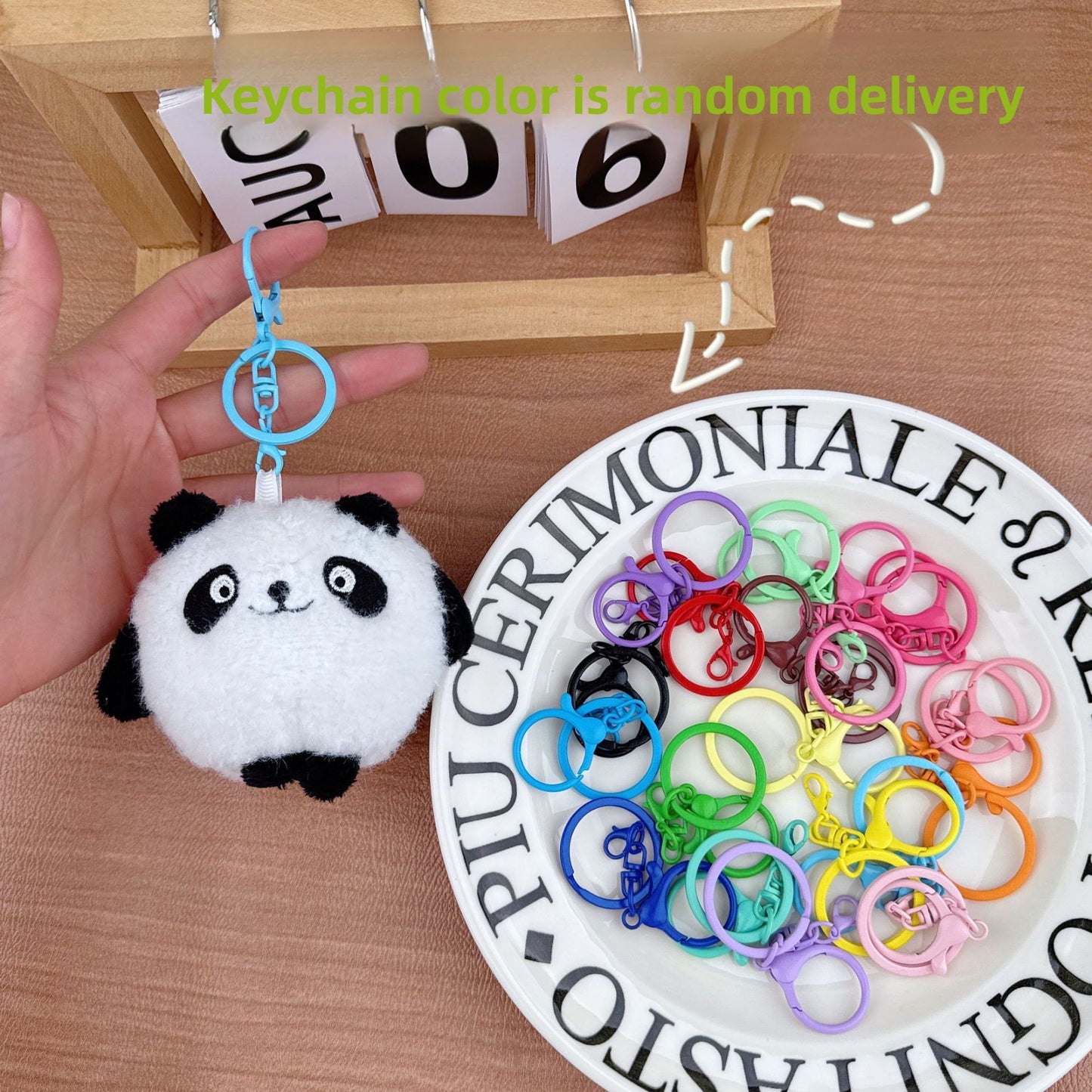 Panda doll keychain pendant