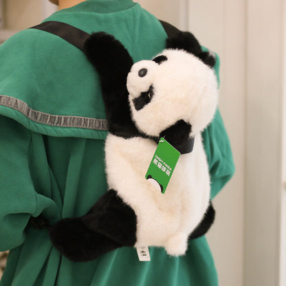 Panda Plush Backpack Doll