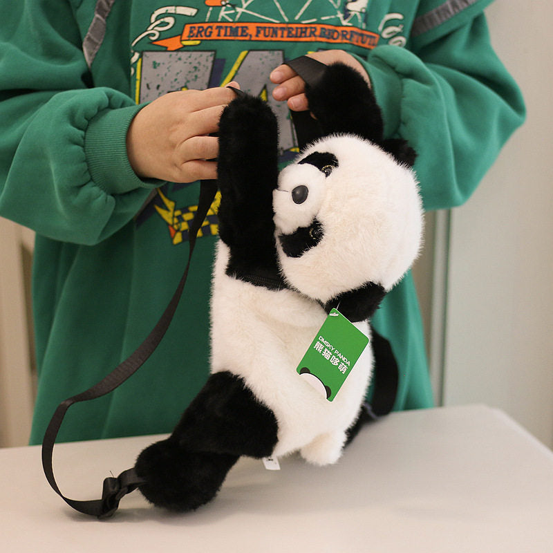Panda Plush Backpack Doll
