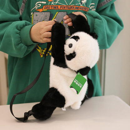 Panda Plush Backpack Doll