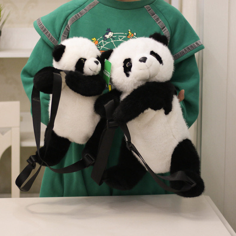 Panda Plush Backpack Doll