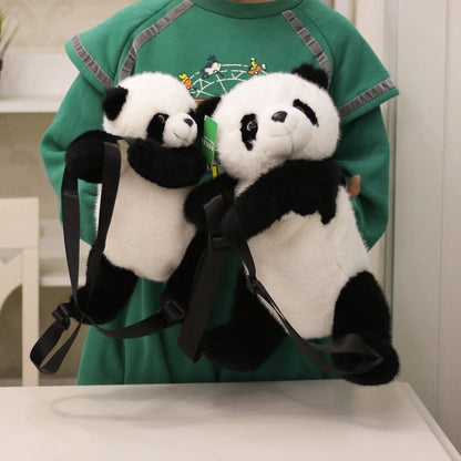 Panda Plush Backpack Doll