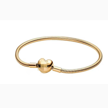 Pandora Style Snake Bone Chain Bracelet