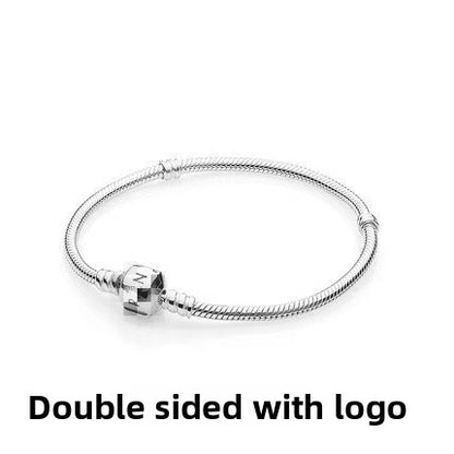 Pandora Style Snake Bone Chain Bracelet