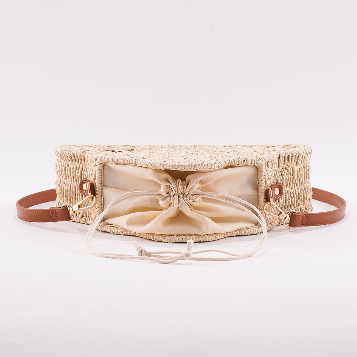 Paper Rope Single-Shoulder Woven Bag