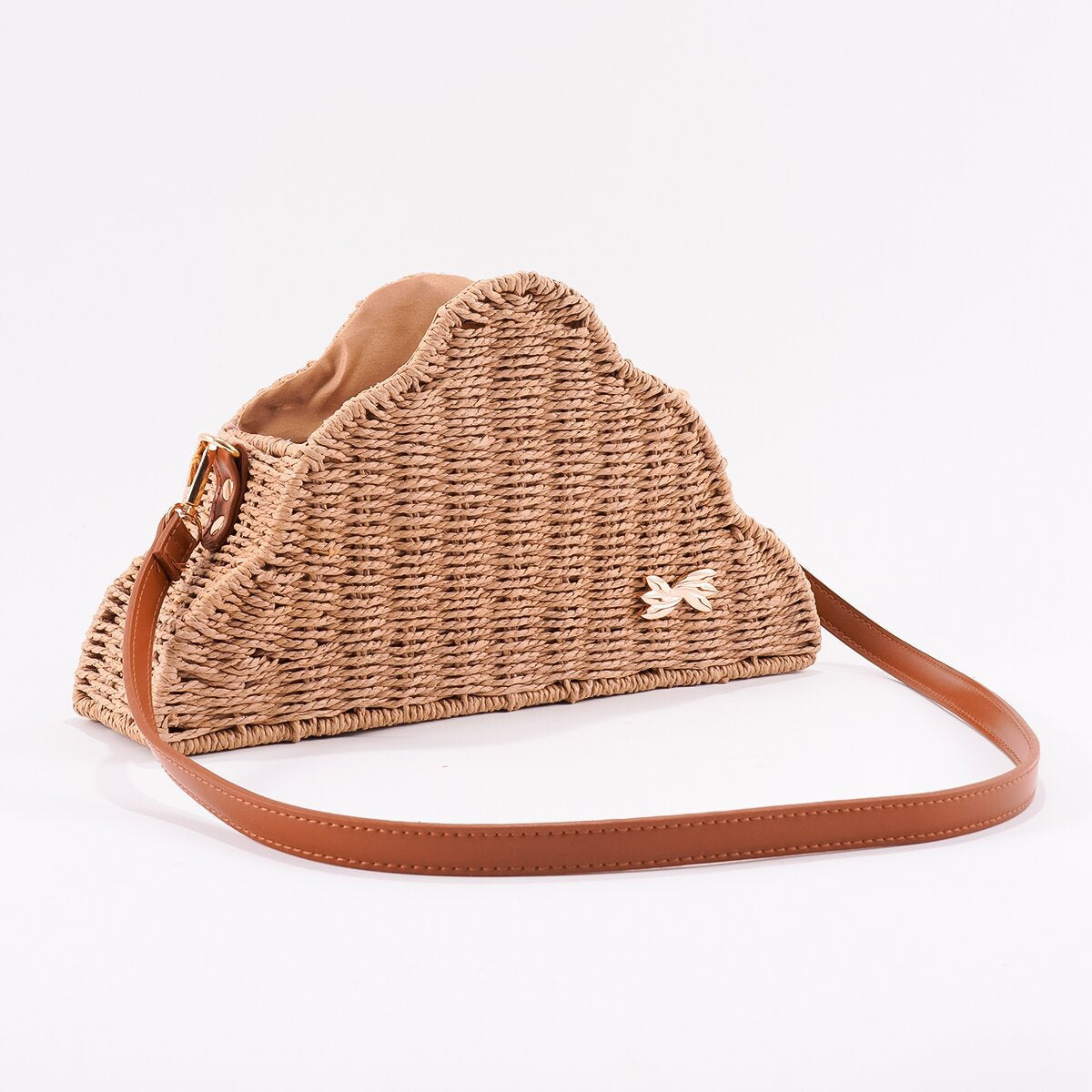 Paper Rope Single-Shoulder Woven Bag