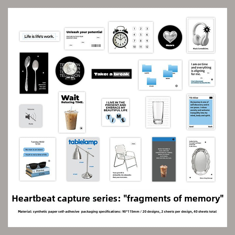 Paper Sticker Pack Retro Design