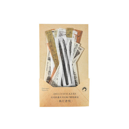Paper Sticker Pack Retro Design