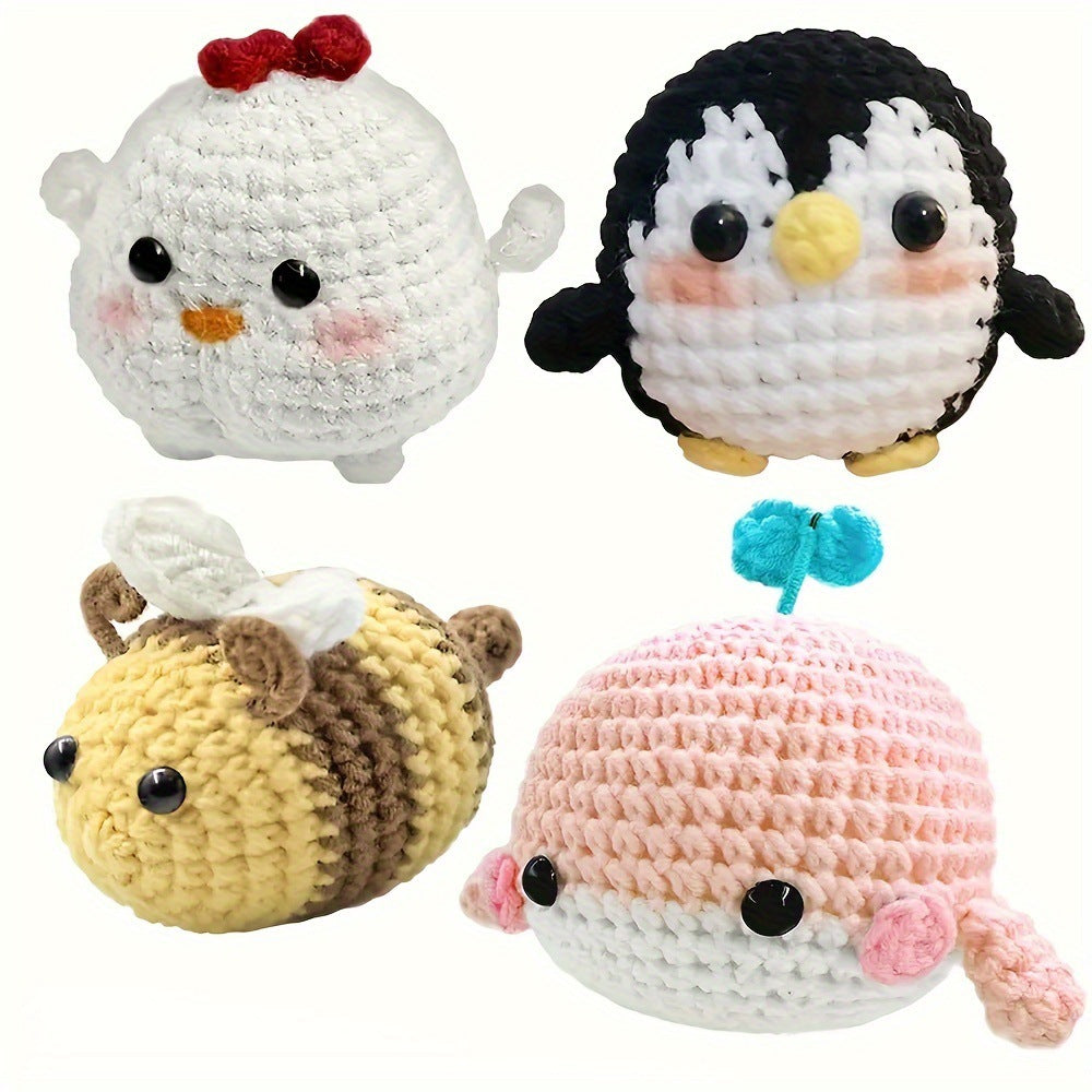 Parent-child animal crocheting materials