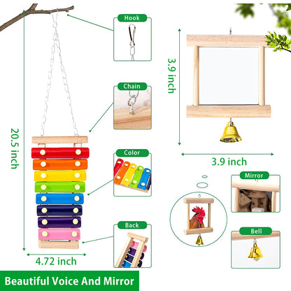 Parrot Chewing Toy Set