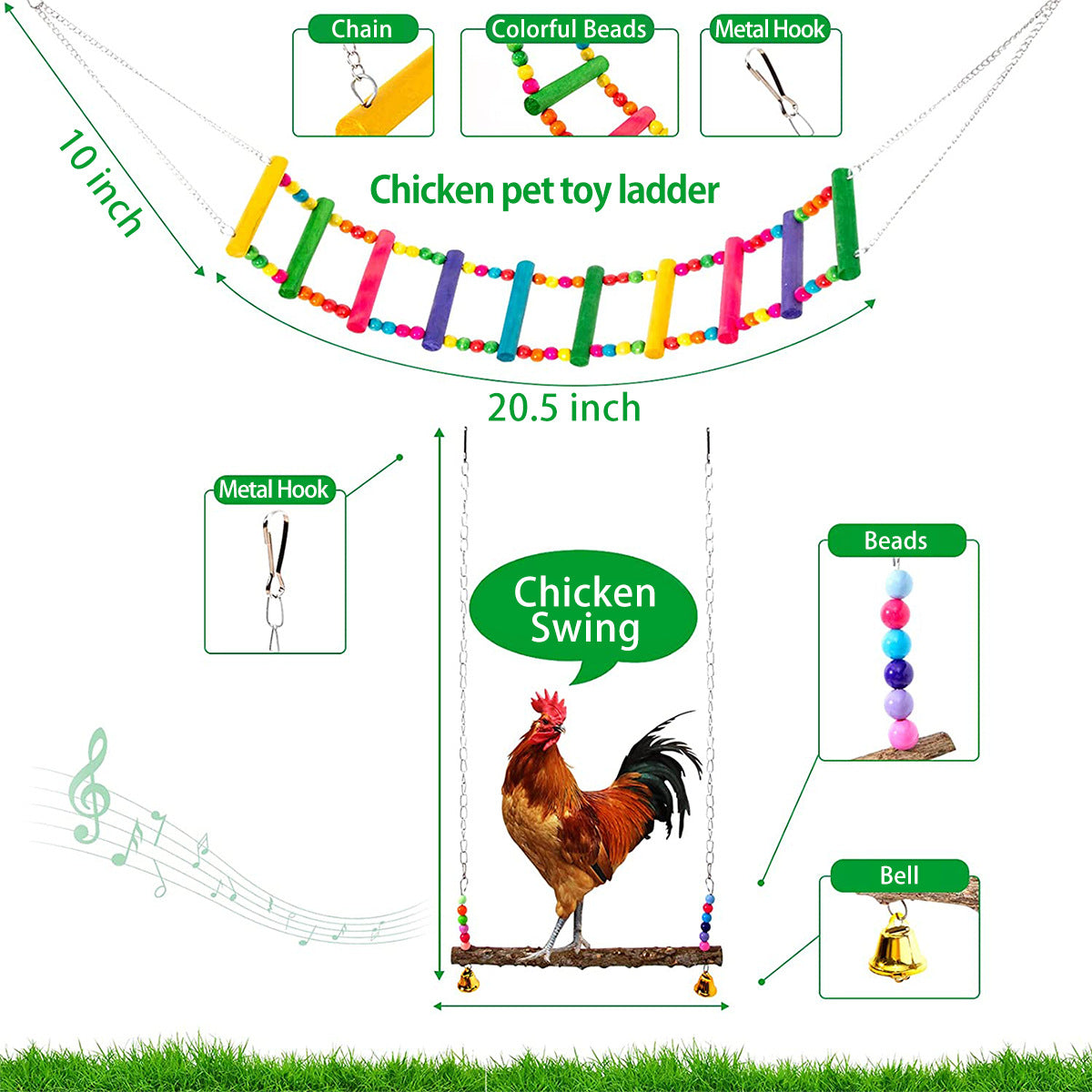 Parrot Chewing Toy Set